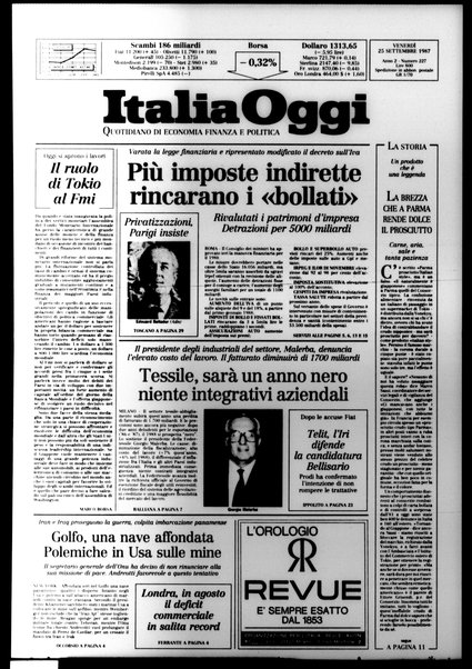 Italia oggi : quotidiano di economia finanza e politica